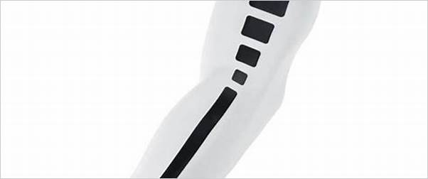 Men's Nike Pro Elite sleeves white/black Small/Medium
