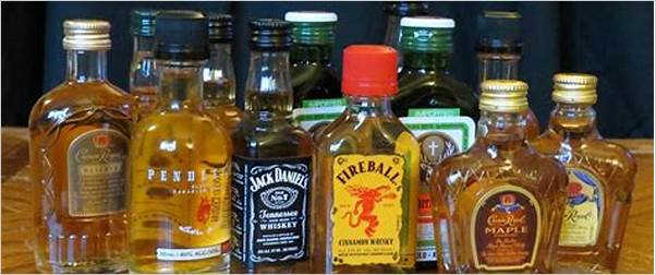 Small size alcohol bottles