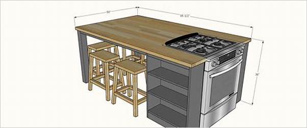 small kitchen island size dimensions